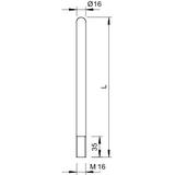 101/ALU-3000, ZWODY PRET.16 MM 3000MM ALU