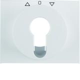 BERKER K.1 Płytka czołowa do łącznika żaluzjowego obrot. na klucz biały 15047109 HAGER