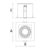 MODERN DAY MINI GU10 x1 white frame