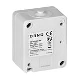 Łącznik świecznikowy AQUATIC MINI IP54, 10A, 230V AC, biało-czarny OR-OE-7301/WB ORNO