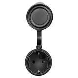 Zestaw bezprzewodowych gniazd MINI Schuko, sterowanych pilotem 2+1, 2300W, IP44