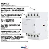 Stycznik modułowy SC301 4P 40A TYP 04 4R SCHELINGER