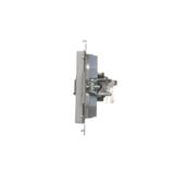 Simon 55 Gniazdo komputerowe pojedyncze RJ45 kategoria 6 z przesłoną przeciwkurzową Aluminium mat T61.01/143 KONTAKT