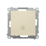 Simon 55 Przycisk zwierny pojedynczy zwierny z podświetleniem LED szybkozłączka Szampański mat