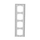 AXCENT Ramka 4-krotna  białe szkło