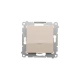 Simon 54 Łącznik krzyżowy z podświetleniem LED bez piktogramu 10A 250V szybkozłączka kremowy DW7L.01/X/41 KONTAKT