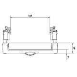 univers N Blok dla szyn zbiorczych poziomych 300x250mm UE21E2B HAGER
