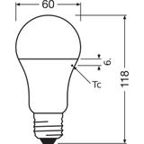 Żarówka LED A75 E27 10W = 75W 1055lm 4000K Neutralna 200° VALUE CLASSIC Osram