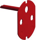 Systo Klucz do gniazda DATA z blokadą czerwony WS697 HAGER