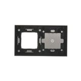 Simon 54 Touch Panel dotykowy S54 Touch 2 moduły 1 pole dotykowe + 1 otwór na osprzęt S54 srebrna mgła DSTR210/71 KONTAKT