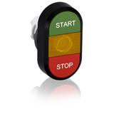 Przycisk podwójny START-STOP żółte pole podświetlany MPD4-11Y