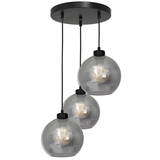 Milagro lampa wisząca Sofia Smoked 3xE27 czarna MLP6583