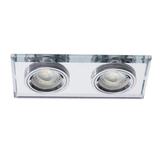 Oprawa punktowa 2x50W GX5,3 IIIkl. 12V IP20 MORTA CT-DSL250-SR szkło 19362 KANLUX