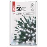 Lampki choinkowe Classic 50 LED 2,5m zimna biel zielony przewód IP20 D4GC01 EMOS