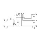 JUMPFLEX podstawka z przekaźnikiem 12V DC 1p WAGO