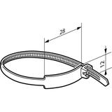 "Opaska Colring - Ząbki Wewnętrzne + Opis - Długość 180 Mm