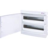 Rozdzielnica podtynkowa 2x18 drzwi białe ECM 2x18PO-s 001101088 ETI