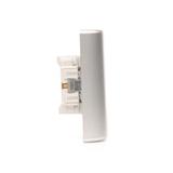 Simon 54 Gniazdo podwójne Schuko p/t z przesłonami wersja skandynawska 16A szybkozłączka srebrny mat