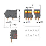 złączka THR do płytek drukowanych /85szt./ WAGO