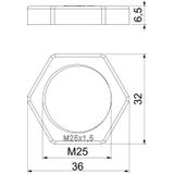 PRZECIWNAKRĘTKI M25X1,5 SR.SZ.