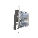 Simon 54 Przycisk „dzwonek” 10A szybkozłączka antracyt