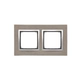 Simon 54 Nature Ramka 2-krotna Nature-Beton MOKRA ROBOTA IP20/IP44* (*IP44-należy zastosować zestaw uszczelek DUN2) DRN2/96 KONTAKT