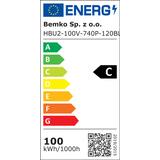 OPRAWA HIGHBAY LED ULTRAS 2, 1-10V 100W 4000K 15000LM IP65 120°