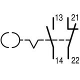 M22-WRS/K11 Przycisk sterowniczy 22mm czarny 1Z 1R 216517 EATON