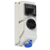 GN.Z WYL.I SZYNA IP44 16A 3P,BLOK.MECH.I SZYNA DIN