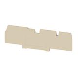 ZAP/TW ZTTR2.5 Płyta separacyjna (terminal), Płyta zamykająca i pośrednia, 87 mm x 27.2 mm, Ciemnobeżowy /50szt./ 1865520000 WEIDMÜLLER