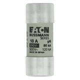 CYLINDRICAL FUSE 22 x 58 10A GG 690V AC Wkładka cylindryczna 22 x 58mm 10A GG 690V AC C22G10 EATON
