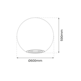 MILAGRO Kula Ogrodowa Globo Fi600 1xE27