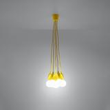 Sollux Lampa wisząca DIEGO 5 żółta SL.0580