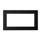 SONATA Ramka podwójna do gniazda brytyjskiego - kolor czarny metalik