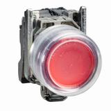 Harmony XB4 Przycisk okapturzony czerwony z samopowrotem bez oznaczenia metalowy XB4BP42ExSCHNEIDER XB4BP42EX Schneider