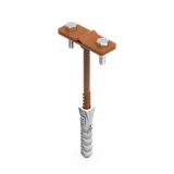 LA 8004 UCHWYT Z KOŁKIEM FI-10 12.1 LA 8004