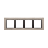 Simon 54 Nature Ramka 4-krotna Nature-Beton FUNDA MENTE IP20/IP44* (*IP44-należy zastosować zestaw uszczelek DUN4) DRN4/93 KONTAKT
