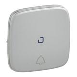 VALENA ALLURE - KLAWISZ ALUMINIUM PRZYCISKU Z SYMBOLEM DZWONKA Z PODŚWIETLENIEM LED, Legrand