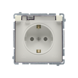 Simon BASIC WMBW-73111x-9011 Gniazdo wtyczkowe Schuko do wersji IP44 (moduł) 16A, 250V~, zaciski śru BMGSZ1B.01/12A KONTAKT