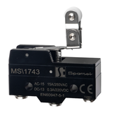 ŁĄCZNIK MINIATUROWY DŹWIGNIA ŁAMANA Z ROLKĄ MS1743 SPAMEL