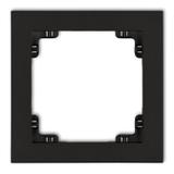 DECO Ramka uniwersalna pojedyncza z tworzywa czarny mat