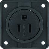 BERKER Integro Gniazdo z uziemieniem standard USA/KANADA NEMA 5-15R brązowy mat 862632501 HAGER