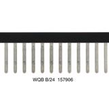 WQB B/24 Złącze krosujące (terminal), przykręcany, Liczba biegunów: 24, Raster w mm: 5.10, Izolowany: Tak, czarny /20szt./ 1579060000 WEIDMÜLLER