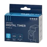 Elektroniczny programator czasowy 16 programów 2 moduły DIN TH-35mm OR-PRE-414 ORNO
