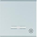 lumina Klawisz kontrolny z symbolem „Światło”, srebrny