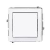 DECO Mechanizm łącznika krzyżowego (jeden klawisz bez piktogramu) biały mat