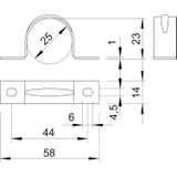 605, OBEJMY MOCUJĄCE 25MM ALMG 3