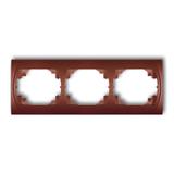 LOGO Ramka pozioma potrójna brązowy metalik