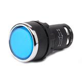 Przycisk monoblok, kryty, niebieski, 2NO