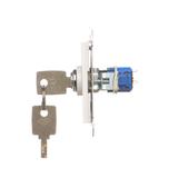 Simon 55 Łącznik na kluczyk chwilowy – Przycisk zwierny 2 pozycyjny /0-I/ styk N/O 5A Biały mat